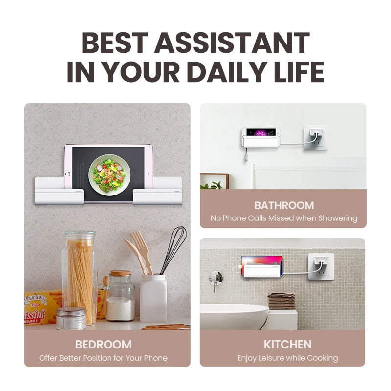 Ugreen-Mobile-Phone-Holder-Stand-For-iPhone-X-8-7-6-Wall-Mount-Holder-Adhesive-Stand